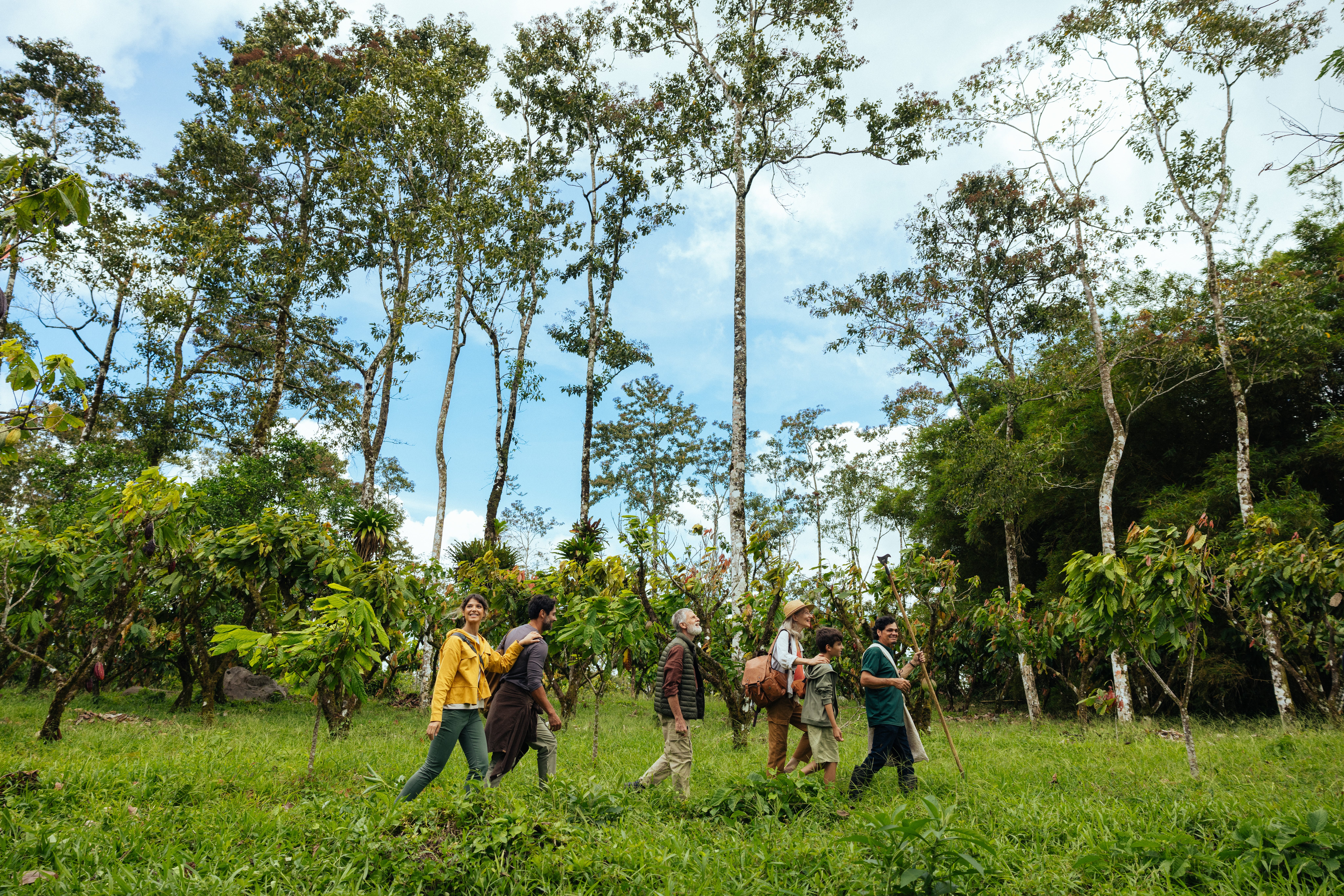 Gruppe Wald Schokolade Finca La Amistad Rio Celeste