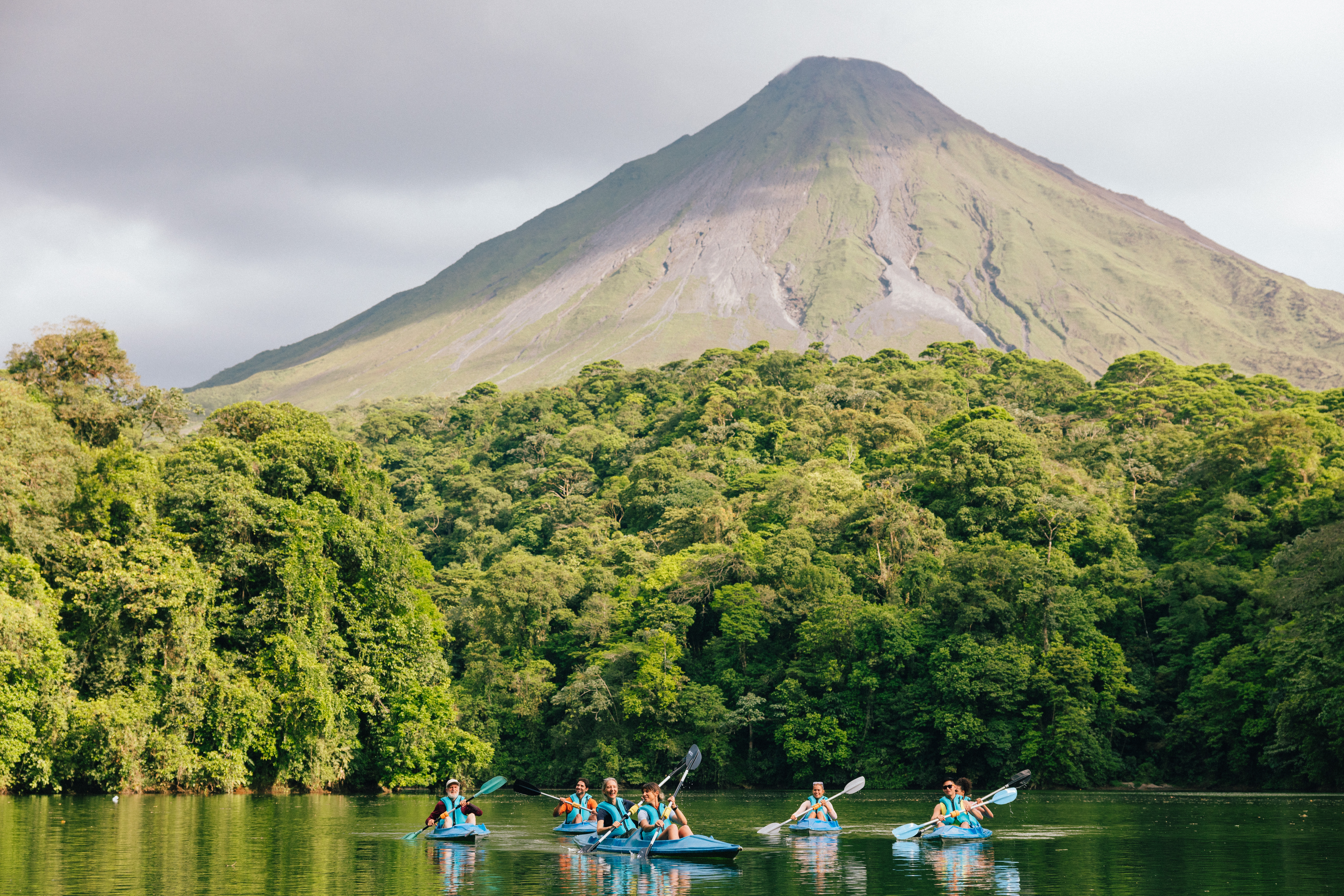 Vulkan Arenal La Fortuna Kajakfahrer