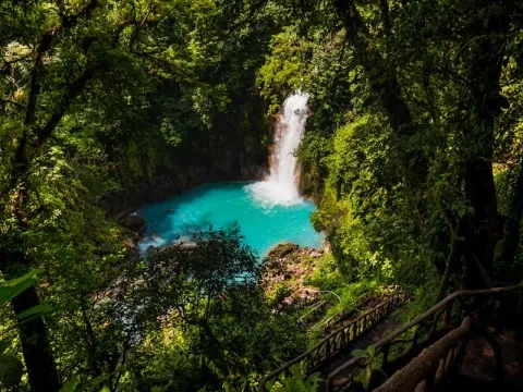 Wasserfall im Dschungel