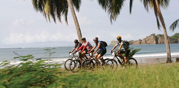 Gruppe von Radfahrern