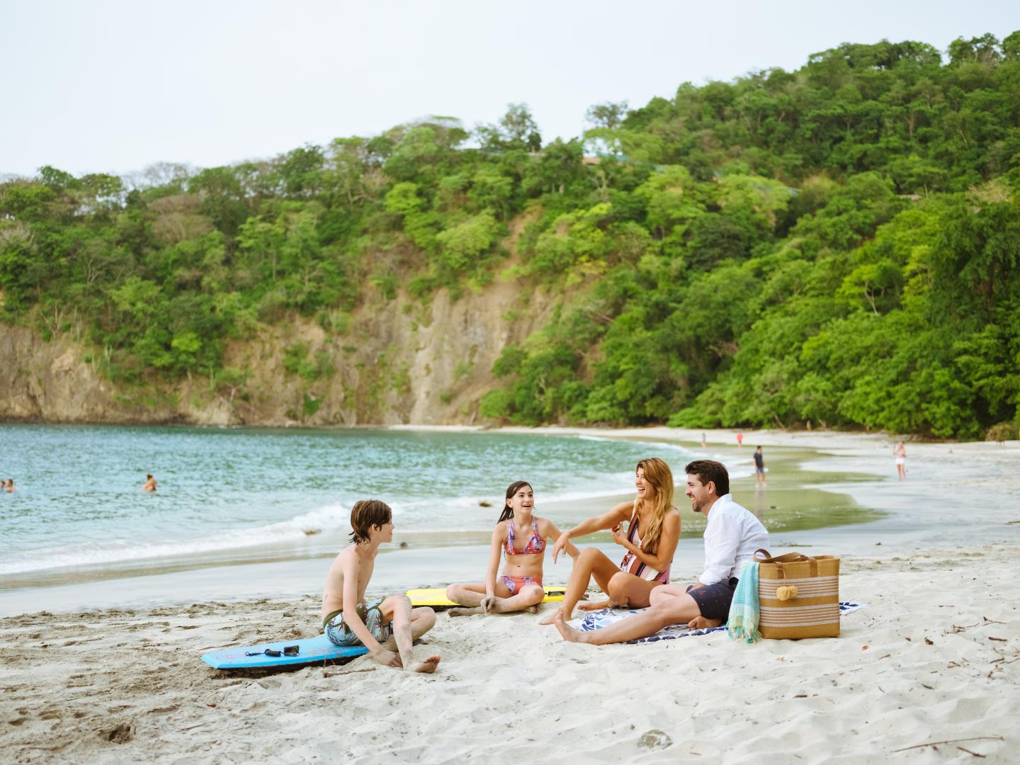 Familie am Strand