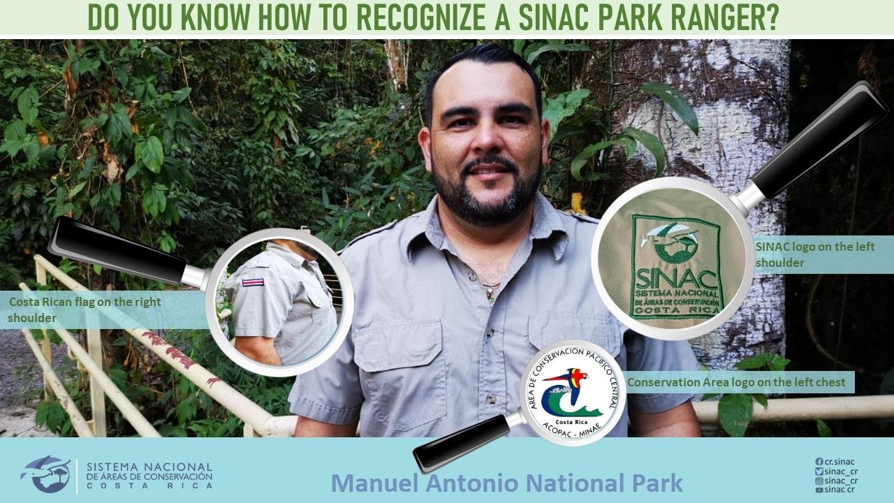 Parkwächter des Nationalparks Manuel Antonio