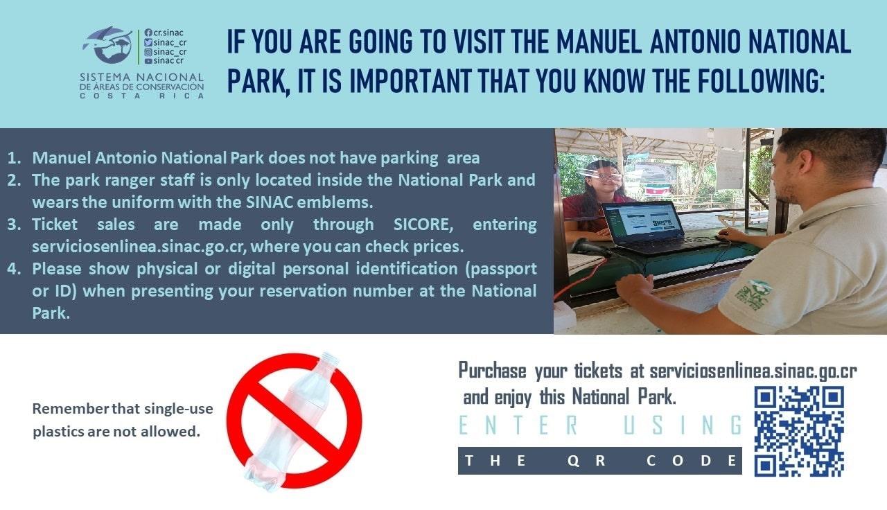 Flyer zum Nationalpark Manuel Antonio